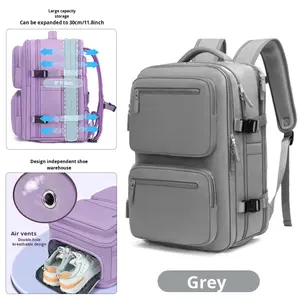 Expandable Waterproof <strong>Computer</strong> <strong>Backpack</strong> Men <strong>Women</strong> Large Capacity Business Travel Schoolbag Boarding Laptop <strong>Backpack</strong> - Product Image 3