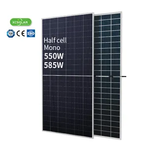 उच्च गुणवत्ता बिक्री संवर्धन मोनोक्रिस्टलाइन सौर पैनल 144 सेल 500W 10Kw सौर पैनल घर के लिए आधा सेल सौर पैनल //