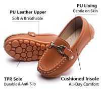 Chaussures habillées élégantes en cuir PU brillant pour filles, à lacets, semelle extérieure en TPR, confortables pour mariage et fête