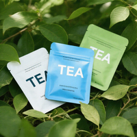 Sachet Personalizado Vacío de Bolsillo Pequeño con Sellado a Tres Lados, a Prueba de Olores, con Muesca de Apertura, para Café en Polvo Instantáneo, Té, Matcha, Leche, 5g, 10g, 20g
