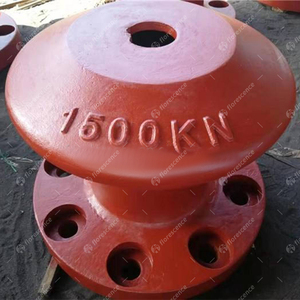 Borne d'amarrage marine robuste en acier moulé/fer moulé 10-200T, résistante à la corrosion, certifiée ISO, type « Tee Horn Cleat Kidney », à vendre - Product Image 5