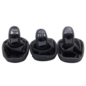 Mercedes-Benz W203S203 Gear <b>Shift</b> <b>Knob</b> Black Leather Ergonomic Manual Transmission Car Part - Product Image 4