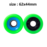 Roue Quad Skate Intérieur 62x44mm Couleur Verte 95A