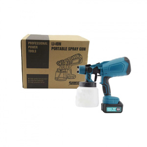 Pistola de Pulverización Eléctrica Recargable con Batería de Litio, Alta Potencia, Automática, para Pintar Paredes y Superficies - Product Image 2