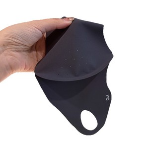Velo de Protección Solar para Mujer, de Seda de Hielo Fina, UPF50, Transpirable, Estilo Simple, Corto, con Patrón de Letras, Cubre Rostro Cálido - Product Image 4