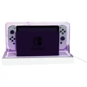 For Nintendo Switch/OLED Dust Cover Cooling Base with RGB LEDs