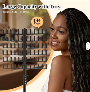 Metal Braid Adjustable Hair <b>Stand</b> Hair Braiding Tool Holder Display - Product Image 5