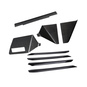 Panel de fibra de carbono para salpicadero <span class=keywords><strong>Interior</strong></span> de coche, Panel de cambio de marchas, consola Central, tira de puerta, cubierta, Kits de ajuste para <span class=keywords><strong>Audi</strong></span> <span class=keywords><strong>A3</strong></span> A3L <span class=keywords><strong>2021</strong></span>-2024 - Product Image 4