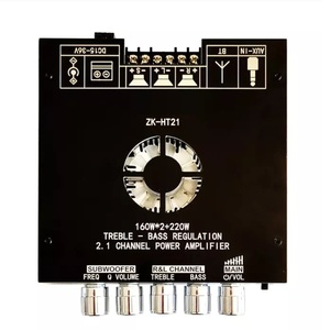 บอร์ดแอมพลิฟายเออร์ <span class=keywords><strong>ZK</strong></span>-<span class=keywords><strong>HT21</strong></span> <span class=keywords><strong>TDA7498E</strong></span> พร้อมบลูทูธ 5.0 ซับวูฟเฟอร์ 160WX2 +220W 2.1 แชนแนล บอร์ดแอมพลิฟายเออร์เสียงสเตอริโอพลังเสียงเบส - Product Image 2