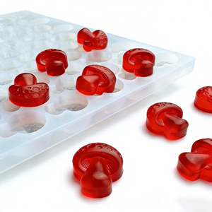 Moule en silicone 3D en forme de champignon platine pour chocolats, bonbons et gommes magiques - Product Image 1