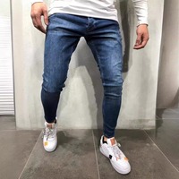 Nouveaux pantalons en jean taille haute pour hommes Style Hip Hop respirant solide Vintage Streetwear Jeans
