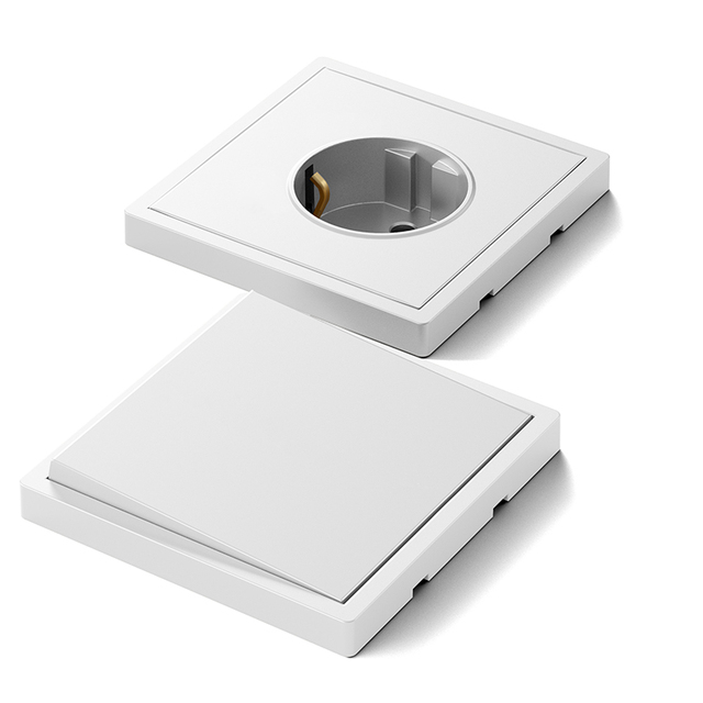 F300 EU Standard Big Key Schuko Socket Domotica China Fitting Switches and Sockets Socket Switch