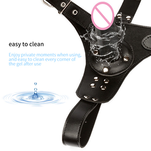 Hot Selling Wearable Masturberen Slipje Dildo Realistische Riem Op Dildo Voor Vrouwen Lesbische Seksspeeltjes - Product Image 5