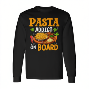 Camiseta de Manga Larga Pasta Addict on Board Pasta Party, Categoría de Productos Promocionales - Product Image 2