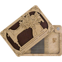 Holz Nähen Aufbewahrung sbox Organizer Vintage Faden halter Nadel Pin Fall Hand craft Stickerei Zubehör Container