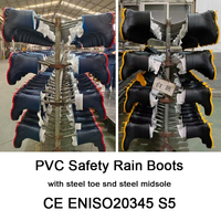 Bottes de sécurité en PVC blanc, respirantes, à coupe basse, avec embout et semelle intermédiaire en acier, pour l'industrie pharmaceutique, la médecine et les usines alimentaires