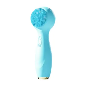 Waterproof Deep Cleansing Electric Facial Cleanser Brush EMS Massage For Face Led Light Therapy Facial Cleansing Brush