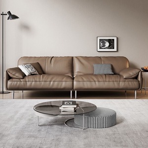 Set <span class=keywords><strong>Divano</strong></span> per Soggiorno, <span class=keywords><strong>Divano</strong></span> Componibile in Pelle di Prima Qualità con Unità Modulari Razionaliste per Arredamento Domestico - Product Image 4