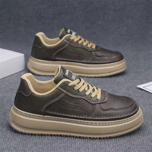 2025 New Trendy Versatile Leather <b>Shoes</b> Thick-<b>soled</b> Breathable Sports Casual <b>Shoes</b> Business British Style <b>Soft</b>-<b>soled</b> Board <b>Shoes</b> - Product Image 2