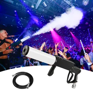 Mistmachine Handheld Rgb Led Co2 Kanongeweer Jet Machine Dj Apparatuur Dmx Jet Spuitmachine Rgb Led Co2 Rookmistpistool