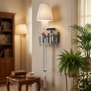 Applique murale en cristal européen de luxe moderne, lampe <span class=keywords><strong>torche</strong></span> LED, éclairage <span class=keywords><strong>d</strong></span>écoratif pour <span class=keywords><strong>la</strong></span> maison, <span class=keywords><strong>la</strong></span> <span class=keywords><strong>chambre</strong></span>, l'hôtel, le salon - Product Image 2