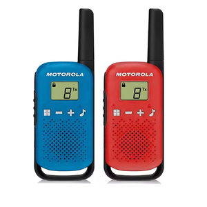 Walkie Talkie para <span class=keywords><strong>Motorola</strong></span> TLKR-T42 Sin Licencia, Pantalla LCD, 16 Canales y Alcance de hasta 4 km, Funciona con Batería AA - Product Image 1