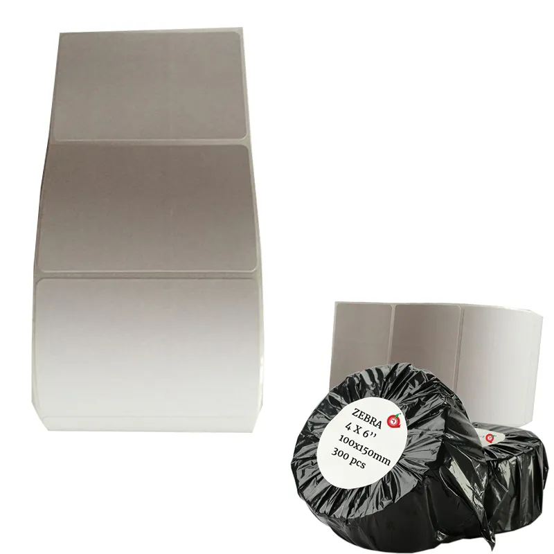 Selbstklebende dreifeste direkt thermische etikettierung Papierdruck Aufkleber 4×6 300 Stück Milch-Tee-Speicher Barcode-Rollen für Supermarkt