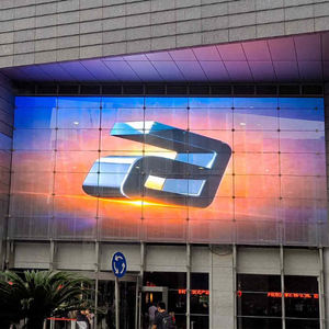 Pushunled Xx.Video.Xx iklan jendela layar transparan Led transparansi dinding tampilan Led Pantalla Led Transparente - Product Image 4