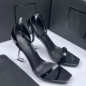 Sandalias de Tacón Alto de Diseñador de Lujo de Alta Calidad, Impermeables, de Cuero Real, Tendencia de Moda de Verano, Zapatos de Tacón Alto para Mujer para Bodas - Product Image 6