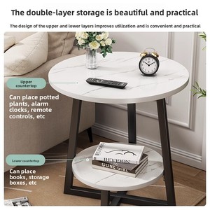 <span class=keywords><strong>Tavolino</strong></span> Moderno Piccolo e Semplice con Contenitore <span class=keywords><strong>per</strong></span> Divano, Letto, <span class=keywords><strong>Balcone</strong></span>, Soggiorno, Arredamento Casa, <span class=keywords><strong>Tavolino</strong></span> da Tè, Scaffale Portaoggetti - Product Image 4