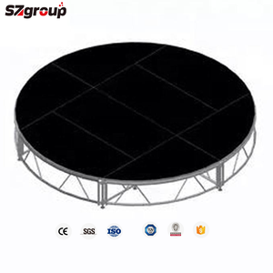 Scène ronde, <span class=keywords><strong>plateforme</strong></span>, équipe de R&D professionnelle, scène pliable portable en aluminium pour événements en plein air - Product Image 2