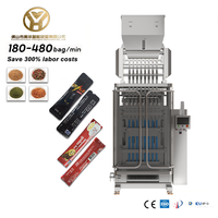 YH Vertical Sugar Stick Packaging Machine Coffee Powder Pepper Salt Granule 0.5g-5g 10g Sachet Small Bag Pellet Filling Packing