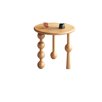 Table basse moderne en bois massif, meubles de salon, style minimaliste, écologique, durable, montage facile, table d'appoint, 1 an