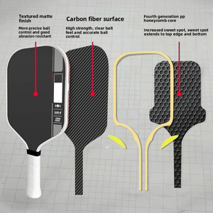 Pala de Pickleball Ben Johns Pro IV 2025, Aprobada por la USAPA, Espuma TFP de 14 mm y 16 mm, Núcleo GEN4 Termoformado con Fibra de Carbono <span class=keywords><strong>Toray</strong></span> <span class=keywords><strong>T700</strong></span> - Product Image 2