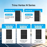 Panel Surya 700W 800W 900W 1000W Dual Glass Bifacial Monocrystalline Tipe N Kit Panel Surya Daya Tinggi untuk Rumah