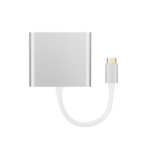 Seenda — coque métallique en aluminium, ports <span class=keywords><strong>USB</strong></span> de Type C mâle vers <span class=keywords><strong>HDMI</strong></span> + DP femelles 2-en-1, pour HDTV, moniteur, projecteur, 4K @ 30Hz - Product Image 2