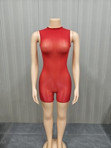 FF1478 <span class=keywords><strong>Combinaison</strong></span> <span class=keywords><strong>moulante</strong></span> sexy pour femme, super élastique, brillante, couleur unie, tenue de soirée, <span class=keywords><strong>combinaison</strong></span> une pièce <span class=keywords><strong>moulante</strong></span> - Product Image 6