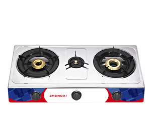 Fornello a Gas Economico a 3 Fuochi, <span class=keywords><strong>Ricambi</strong></span> per Fornello a Gas, Bruciatore a Fiamma Blu, Elettrodomestico da Cucina di Buona Qualità - Product Image 1