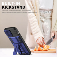 Housse antichoc avec support caché PC + TPU Armor Style coque de téléphone pour Realme C35 4G C21Y C25Y C20 C15 C11 2021
