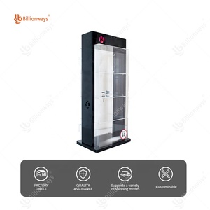 Tùy chỉnh Cửa Hàng Bán Lẻ Thuốc Lá hiển thị Acrylic thuốc lá Rack hiển thị với khóa dây đeo cửa - Product Image 5