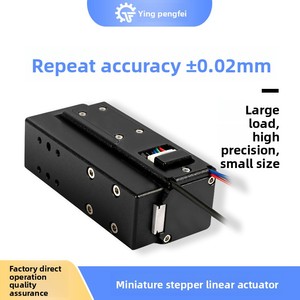 High-precision Miniature 2-phase Hybrid <b>Slide</b> Cylinder Linear <b>Small</b> Telescopic Reciprocating Push Rod - Product Image 3
