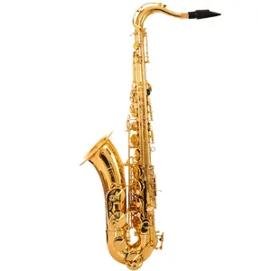 Grosir profesional b-flat tenor saksofon instrumen besar saksofon profesional kinerja besar kopi merekomendasikan emas