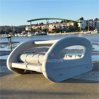 Yacht gonflable commercial, maison flottante, bouncy, vacances en mer en plein air, certifié CE, garantie de 3 ans, capacité de 300 kg