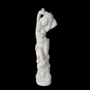 Estatua de Mujer Desnuda de Mármol Blanco Moderno Tallada a Mano para Uso en Hoteles - Product Image 1