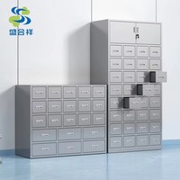 Armoire de rangement robuste en acier médical personnalisée, finition poudrée, alliage, style contemporain, quatre portes, équipement vert