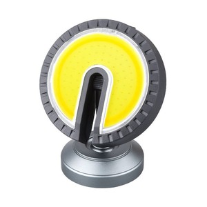 Portable Solar Powered Cob <b>Work</b> <b>Light</b> With Stand For Outdoor Car Repair And Maintenance Black Plastic Body White <b>Light</b> - Product Image 4