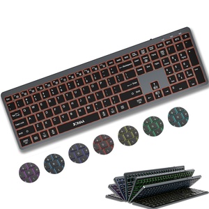 JOMAA Rechargeable Backlit Ergonomic Full-Size Keyboard 2.4G & BT Dual Mode Multi-Device keyboard for Laptop <b>Tablet</b> Pad Phone - Product Image 1