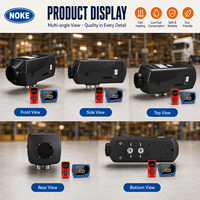 Chauffage au diesel 5KW KD-F-D1 pour camion, voiture, fourgonnette, camping-car avec panneau de commande LCD et télécommande