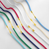 Collier en corde tressé à la main, coloré, de luxe, unisexe, accessoires de collier DIY, best-seller