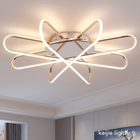 Plafonnier LED moderne en forme de fleur pour salon, chambre à coucher, intérieur, maison